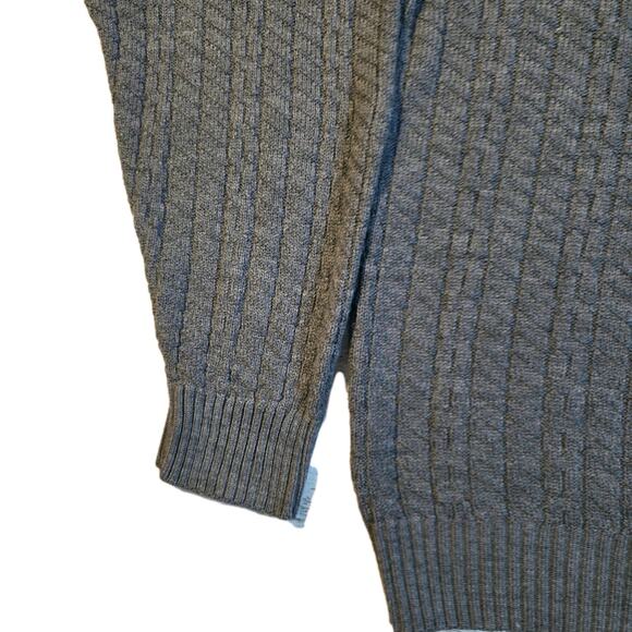 Vintage Cardigan Men's Sz XLT Gray Sutter & Grant Gray Indie 5 Button Sweater - Picture 4 of 9